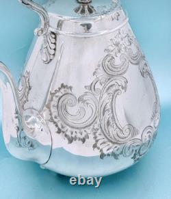 Victorian Mappin Bros. London Bridge England Tilting Tea Pot Burner Warming Stan