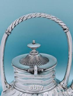 Victorian Meriden Britannia Quadruple Silver Plate Aesthetic Tilting Tea Pot