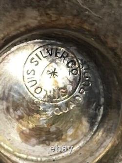 Victorian Rare St. Louis Silver Co. Quadruple Tea Pot Silver Plate Antique