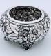 Victorian Silver Plate High Relief Repousse Floral Tea Caddy Waste Pot Slop Pot