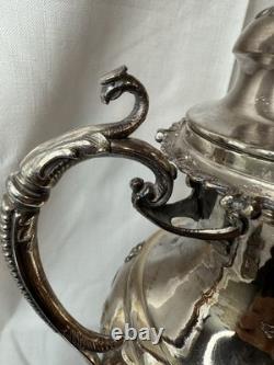 Victorian Silver Plate Samovar Tea Urn Hot Water PotSigned-Ornate, Stunning Victorian Silver Plate Samovar Tea Urn Hot Water PotSigned-Ornate, Stunning