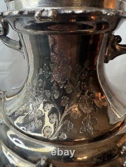 Victorian Silver Plate Samovar Tea Urn Hot Water PotSigned-Ornate, Stunning