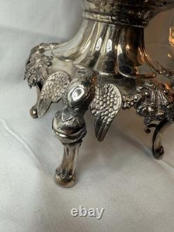 Victorian Silver Plate Samovar Tea Urn Hot Water PotSigned-Ornate, Stunning