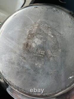 Victorian Silver Plate Silver / Copper Embossed Repousse Tilting Tea Pot