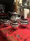 Victorian Silver Plate Silverplate Tea Set Wilcox Webb Initial W Holliday Table