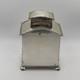 Victorian Silver-plate Tea Caddy, Rope Edge & Bun Feet, Dome Lid C. 1850-1880