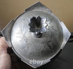 Victorian Silver Plate Tea Set 5 Piece Meriden 1880's Ex. Condition Engraved