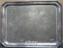Victorian Silver Plate Tea Set 5 Piece Meriden 1880's Ex. Condition Engraved