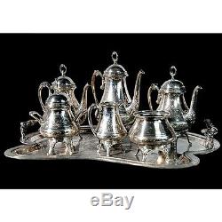 Victorian Silver Plate Tea Set, Silver Plate #4536