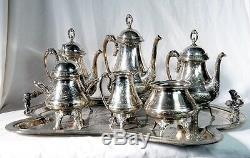 Victorian Silver Plate Tea Set, Silver Plate #4536