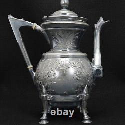 Victorian Silver Plate Teapot by Rogers & Bro. Circa 1870