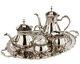 Victorian Trading Nwd 5pc English Manor Silver Plate Tea & Coffee Service 12d