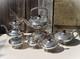 Victorian Webster Silver On Copper 7 Piece Tea Set Hot Water Urn Gadroon Edge