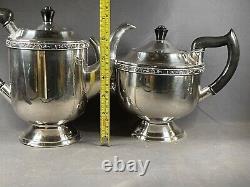 Viners Of Sheffield England Silver Plate Tea & Coffee Pot Set EXCELLENT 4097