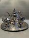 Vintage 1920s Silver Plate Cs Co. Colonial Service Tea Set With Tray