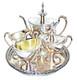 Vintage 1930s Wilcox International Silver Co Marie Louise Silverplate Tea Set