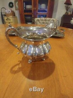 Vintage 3 Piece Community Silverplated Old English Melon Tea Coffee Serving Set