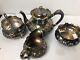 Vintage 4 Piece Silver Plate Coffee And Tea Set Reed & Barton 3518