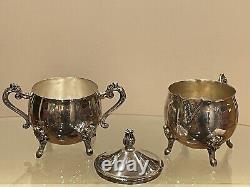 Vintage 5 Piece Coffee and Tea Service Set Leonard Silver Plate