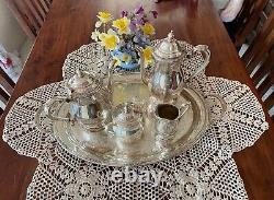 Vintage 5-piece Silver plate tea/coffee service