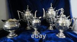 Vintage 5 piece Simpson Hall Miller & Co Silverplate Coffee/Tea Service
