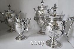 Vintage 5 piece Simpson Hall Miller & Co Silverplate Coffee/Tea Service
