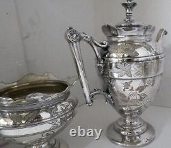 Vintage 5 piece Simpson Hall Miller & Co Silverplate Coffee/Tea Service