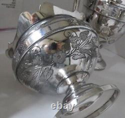 Vintage 5 piece Simpson Hall Miller & Co Silverplate Coffee/Tea Service