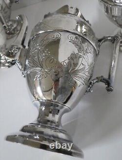 Vintage 5 piece Simpson Hall Miller & Co Silverplate Coffee/Tea Service