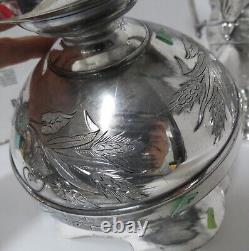 Vintage 5 piece Simpson Hall Miller & Co Silverplate Coffee/Tea Service