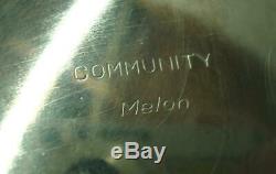 Vintage 5pc. Community MELON Silverplate Tea/Coffee Service Set, Original Tray. NR