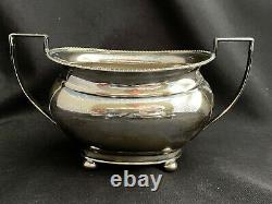 Vintage 5pc E H Parkin Silver Plate Cameo Service Tea Coffee Set Sheffield