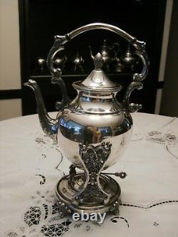 Vintage 6 Piece Silver on Copper Tea/Coffee Set