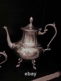 Vintage 6 Piece Silver on Copper Tea/Coffee Set