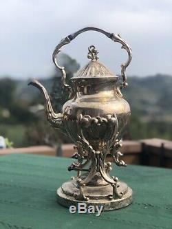 Vintage 7 Piece Birmingham Silver Co. Silver On Copper Tea/coffee Set