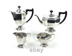 Vintage ART DECO 5 pieces English Silver Plated Coffee Tea Set by Barker Bros