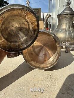 Vintage Antique Silver Plate Tea Coffee Set by International Silver Company