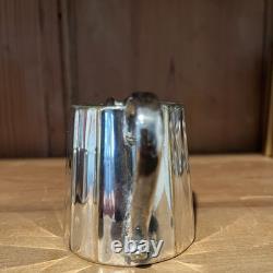 Vintage Art Deco MCM Silver Plated European Geometric 3 Piece Coffee / Tea Set