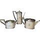 Vintage Art Deco Sheffield Tea Set By Lawrence B Smith 1940s In Silver Plate 500