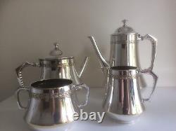 Vintage Art Deco W. M. F. Four Piece Silver Plate Tea & Coffee Service