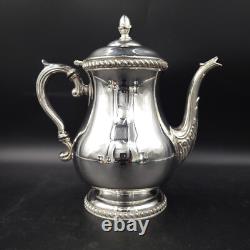 Vintage Art S Co SPC 7500 Silver Plate Tea Coffee Service 4 Piece Set with Tray