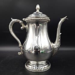 Vintage Art S Co SPC 7500 Silver Plate Tea Coffee Service 4 Piece Set with Tray