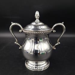 Vintage Art S Co SPC 7500 Silver Plate Tea Coffee Service 4 Piece Set with Tray