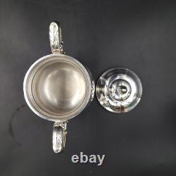 Vintage Art S Co SPC 7500 Silver Plate Tea Coffee Service 4 Piece Set with Tray