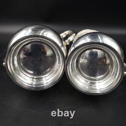 Vintage Art S Co SPC 7500 Silver Plate Tea Coffee Service 4 Piece Set with Tray