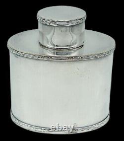 Vintage BARKER ELLIS English Silver Plate on Copper Tea Caddy Jar NO MONO