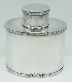 Vintage BARKER ELLIS English Silver Plate on Copper Tea Caddy Jar NO MONO