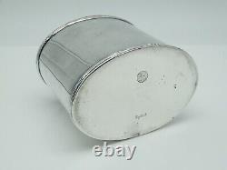 Vintage BARKER ELLIS English Silver Plate on Copper Tea Caddy Jar NO MONO