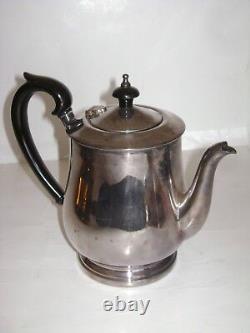 Vintage BARKER ELLIS made in England silver plate Tea Coffee Pot 7 tall RARE