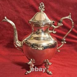 Vintage-BSG-Birmingham Silver Co-7 Piece-Silver On Copper-Coffee/Tea Service